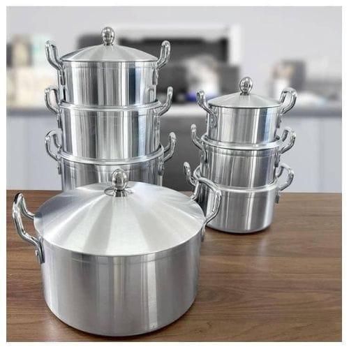 7 In 1 Cooking Pot- 7 Pieces Aluminum Pot Set