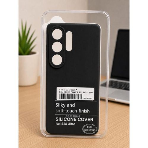 Itel S26 ultra silicon Protective phone cover...Black