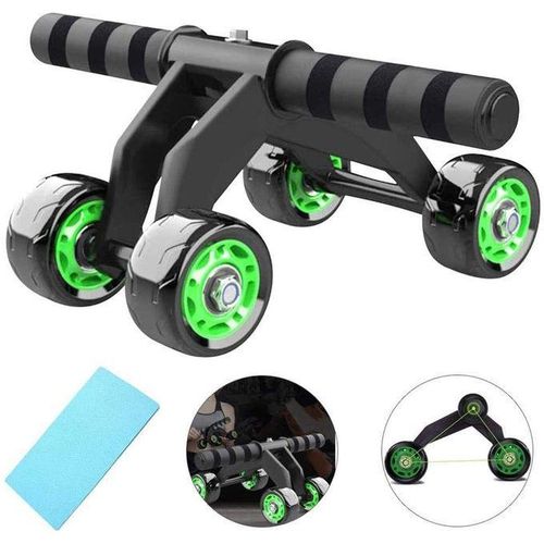 4 Wheels Roll Max Wheel Ab Roller Multifunctional Portable Trainer