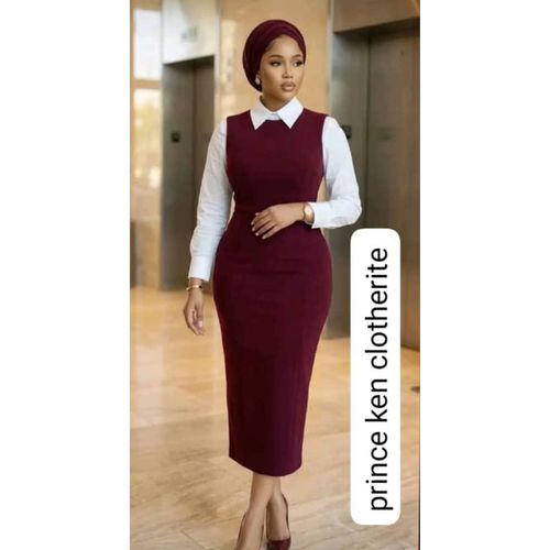 gorgeous office gown for ladies