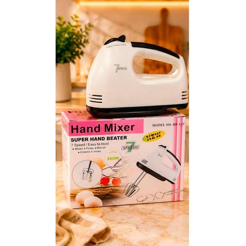 7 speed kitchen dough egg cake beater hook hand mixer