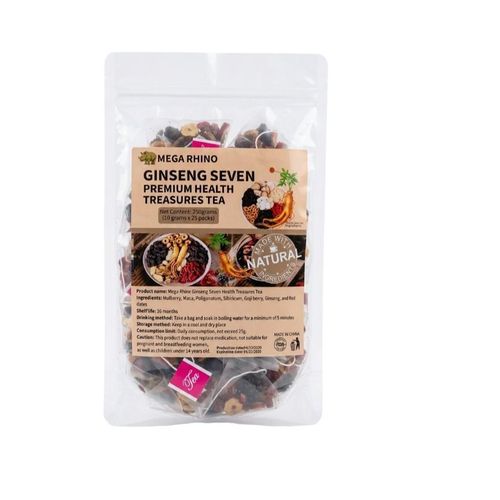 GINSENG SEVEN Premium Health Treasures Tea - 100% NATURAL