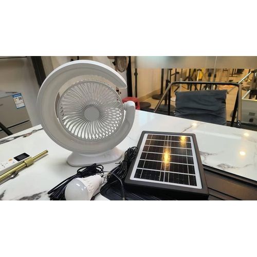Rechargeable solar Table fan