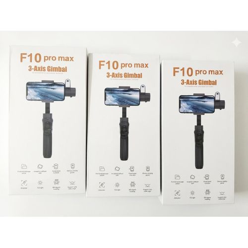 F10 Pro Max Gimbal Mobile Phone Stabilizer 3 Axis Ai Motion Face Tracking For Video and Photo Shoot.