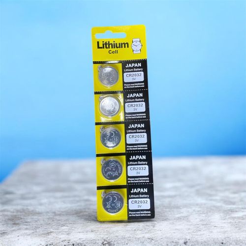 CR2032 3V Lithium Coin Cell Batteries (5-Pack) – Long-Lasting Button Batteries for Watches, Car Key Fobs, Calculators, Remotes & Small Electronics