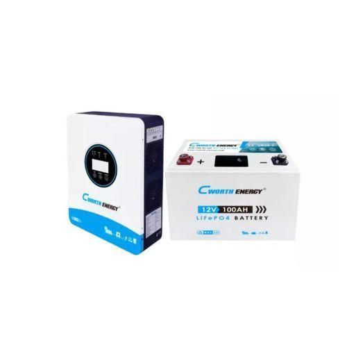 18kVA Inverter 12V 100Ah 13kWh Lithium Battery Combo Pure Sine Wave MPPT Home Backup Power