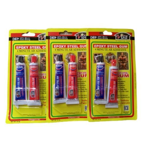 3PCS 4 Minutes Ab Epoxy Steel Brass Copper Iron Glue Gum