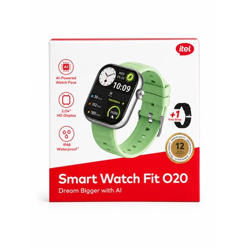 Smart Watch Fit O20 – 2.04 HD Display . AI Watch Faces .IP68 Waterproof