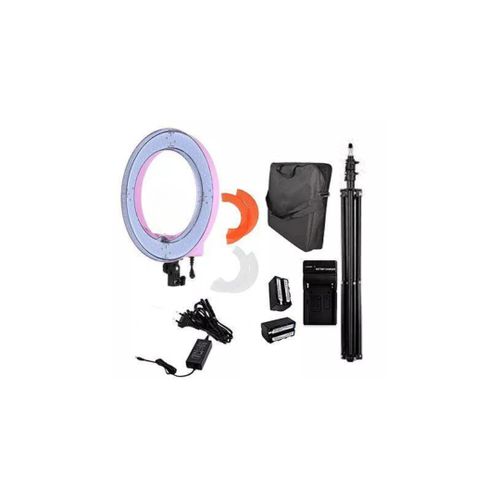 18 Inches Old Model Rechargable Ringlight Color Pink