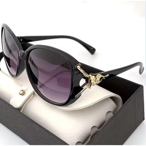 Oval-Shaped Large Frame Women's Fashionable Glasses