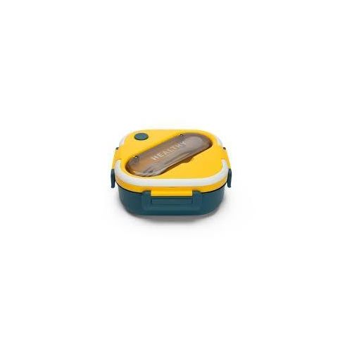Bento Lunch Box, Cute Minimalist Lunch Box, Portable Bento Box for Work, Leak Proof Food Container with Chopsticks, Spoon for Office