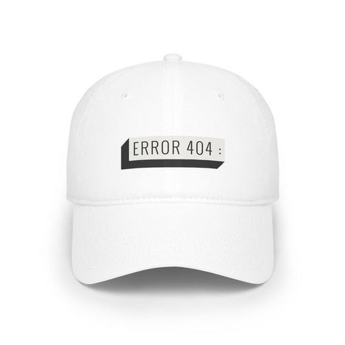 Simple Design Unisex Face Cap: White