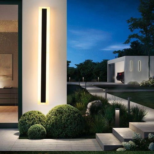 Outdoor & Indoor Long Strip Linear LED Wall Light (Rectangle Wall Light) 5feet 200cm
