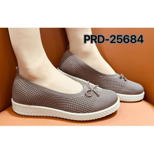 Casual Brown unisex sneakers for ladies