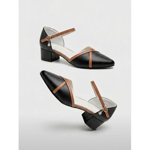 Julia Ankle Strap Block Heel Dress Shoe