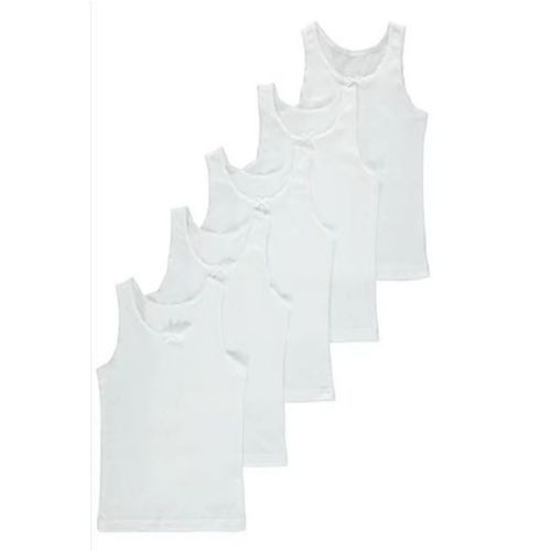 6 Pack Of Girls Vest 3 To 4 Year