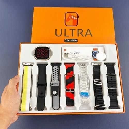 S100 Ultra 2.19 Full Touch Screen Smart Call Watch 7in1 Set