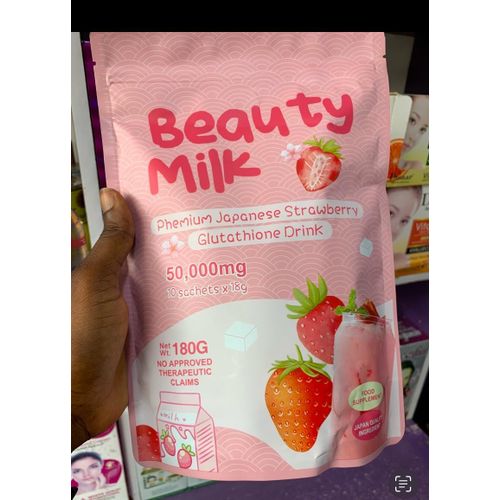 Beauty Mi Japanese Strawberry Glutathione Drink 50,000mg – Skin Glow Antioxidant Supplement