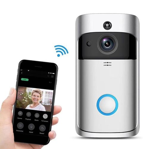 Wireless HD Smart Doorbell Camera with Night Vision and Voice Intercom