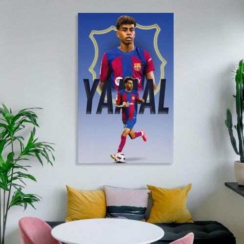 Football Player Lamine Yamal Poster Artworks Canvas Poster Wall Art Prints Home Modern Decor