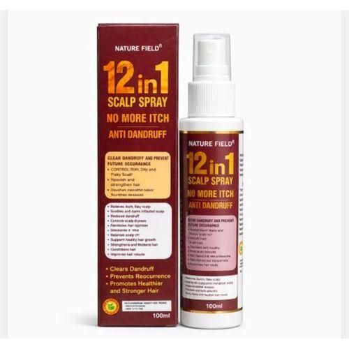 12-in-1 Anti-Dandruff Scalp Spray – No More Itch Formula Nafdac no. A2-100728L– 100ml