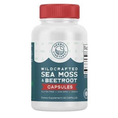 ORGANIC SEA MOSS & BEET ROOT CAPSULES 60 COUNT