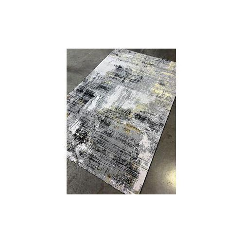 Verona Quality Dexim Turkish Styled Black/Grey and Gold Fashioned Living Room Center Rug