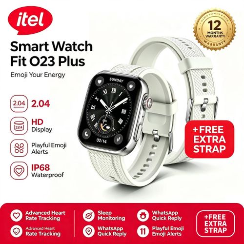 Fit O23 Plus Smart Fitness Watch with 2.04