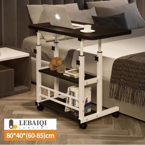 Solid Movable Potable Laptop Table/ Bed Side Table Shelf