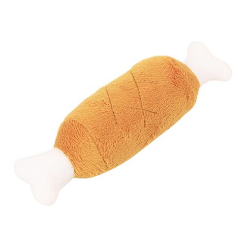 Velvet Pet Dog Chicken Legs Plush Toys Interactive Attractive Sound Cats Dog ToysDefault