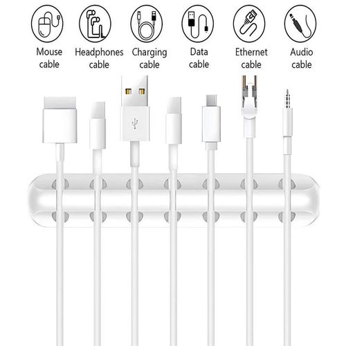 Magnetic Cord Organizer, Easy Secure Adhesive Cable Management, Self-Adhesive Wire Holder Keeper Organizer Management, Hide Or Organize Phone USB Charger Cable for Home, Office, Car, Desk