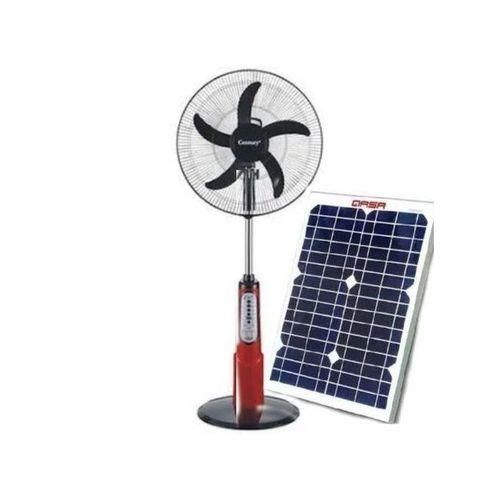 18 Inches Rechargeable Standing Fan With Solar Panel