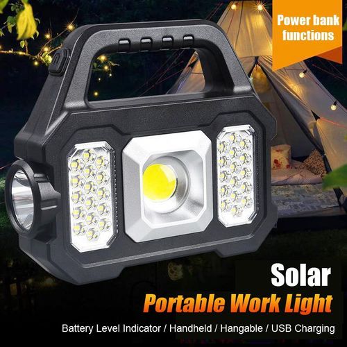 Ultra-Bright Long-Lasting Multi-Function Handheld Light Solar Power Bank Flashlight