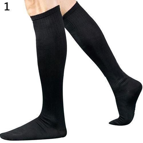 Black Knee High Sport Long Unisex, Football , Hose Socks