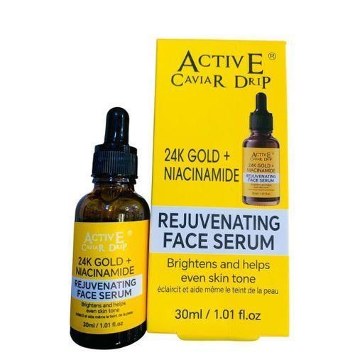 ACTIVE- CAVIAR DRIP 24KGOLD + NIACINAMIDE REJUVENATING FACE SERUM
