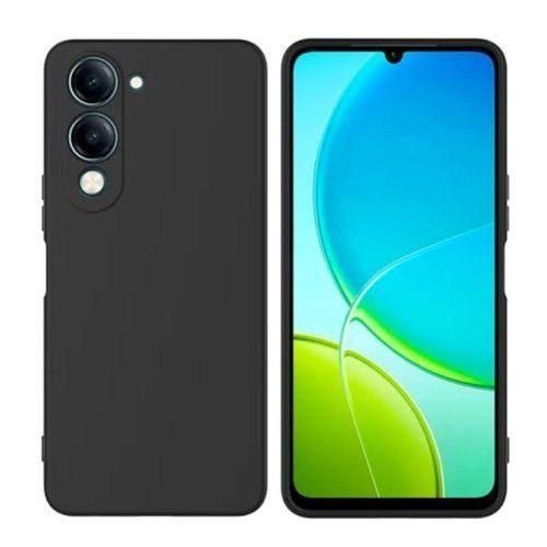 Silicon Back Case For Vivo Y04 - Black