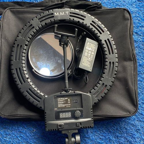 12inches led Ring light with Mirror, bag, battery space, and light stand