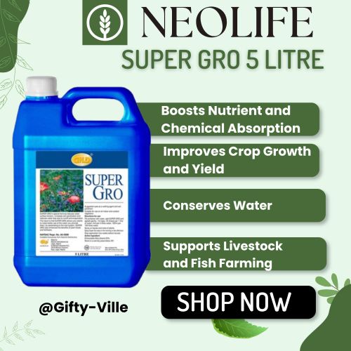 GNLD NeolifeSuper Gro (5 Litre) single: Multi-Purpose Plant Growth Enhancer - Optimize Water Use, Enhance Nutrients