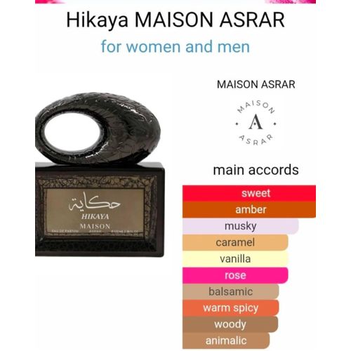 Hikaya by Maison Asrar EDP 100ml Unisex Lasts 48 Hours