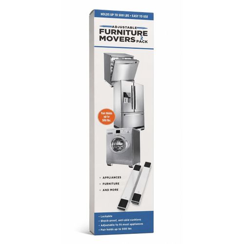 Adjustable Furniture Movers Set – Heavy Duty Appliance Sliders with Lockable Wheels (2-Pack)