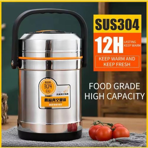 Stainless Steel Vacuum-Insulated Food Flask -1.8L