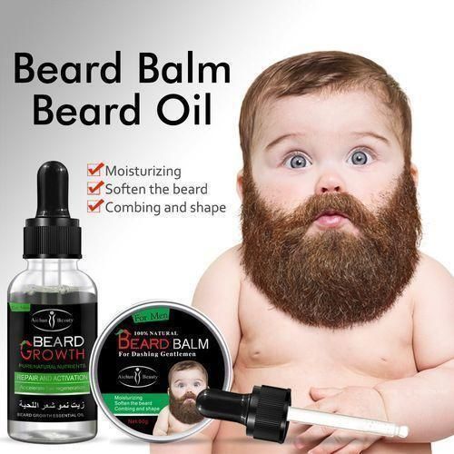 Oil and Balm For Beard Booster