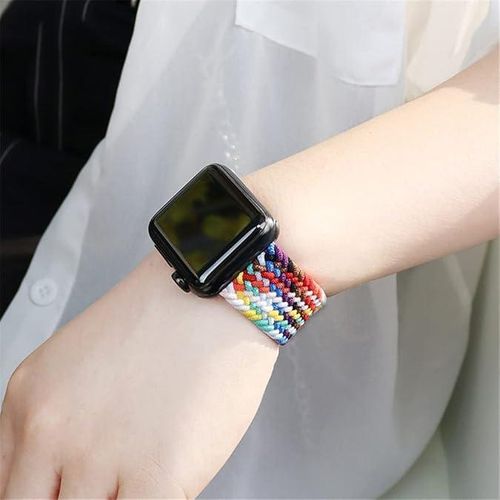 Braided Solo Loop Strap Compatible for Apple Watch Band 38mm 40mm