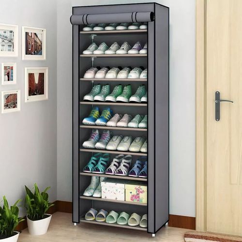9 Layers Shoe Rack With Fabric Cover