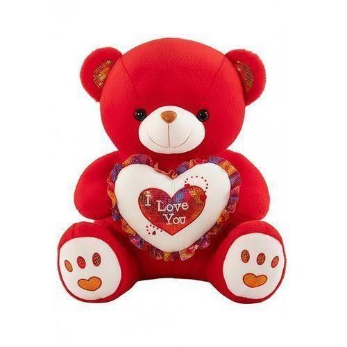 1. Romantic Heart-Holding Teddy Bear – 40cm Plush Toy, Perfect Valentine’s, Birthday & Anniversary Gift – Red