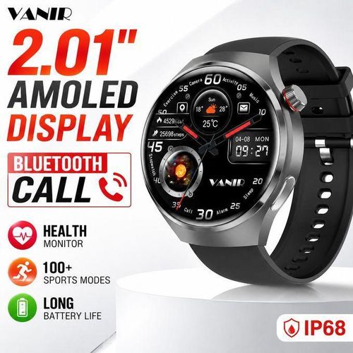 2.01 HD Screen Smart Watch with Bluetooth Calling IP68 Waterproof Fitness Tracker Sports Watch for Men Women Compatible with iPhone Android Samsung Tecno Infinix Camon Hot