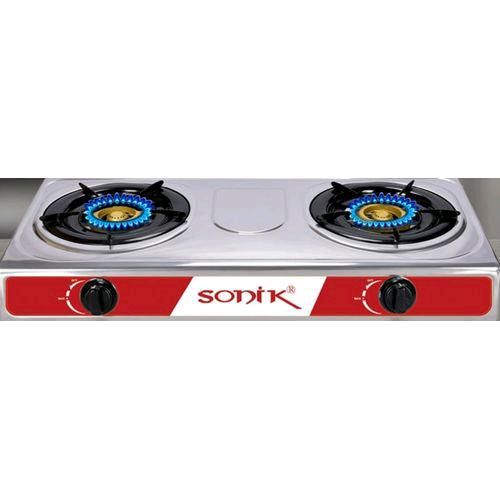 Sonik 2 Burners Low Gas Consumption Auto Ignition Cooker