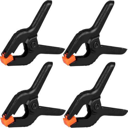 Spring Clamps, 4pcs Heavy Duty Plastic Clips Backdrop Clips Woodworking Clamps