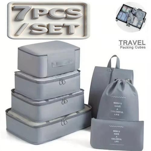 7-piece mini travel storage bag unisex luggage clothing organizer cross-border tote bag for daily use and luggage storage