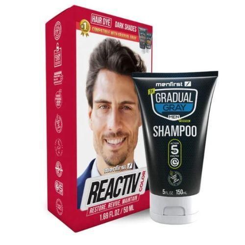 Reactiv Hair Dye And Gray Beard Wash For Men